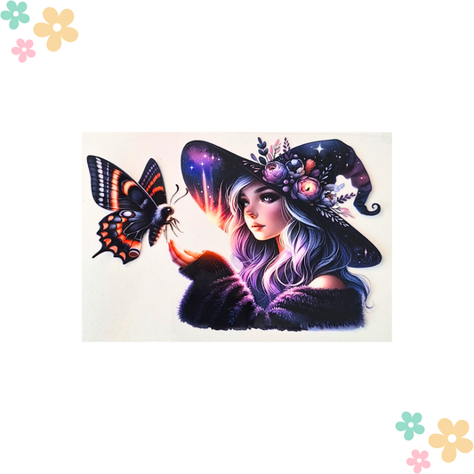 Femme Lumière Papillon