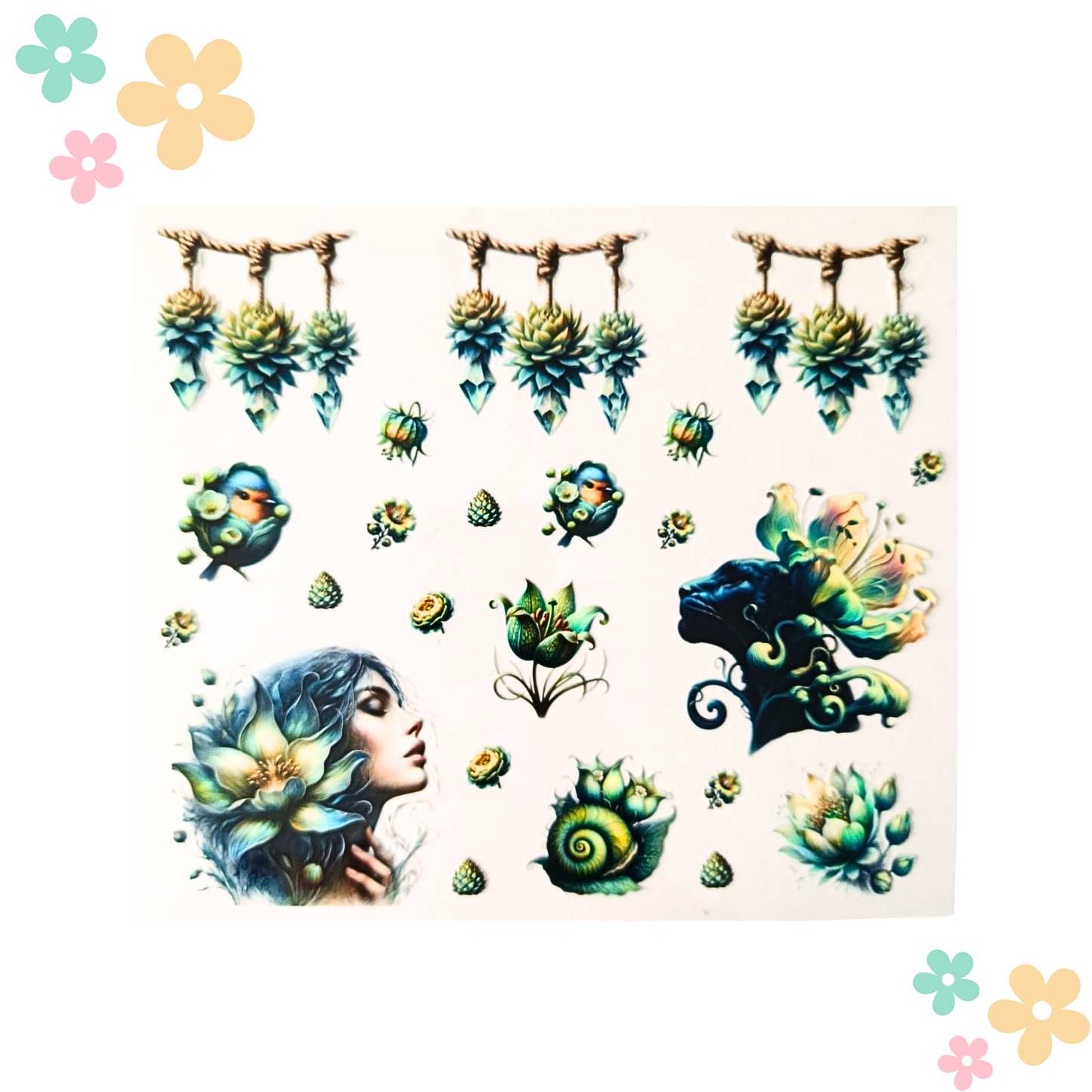 Femme Floral & Panthère