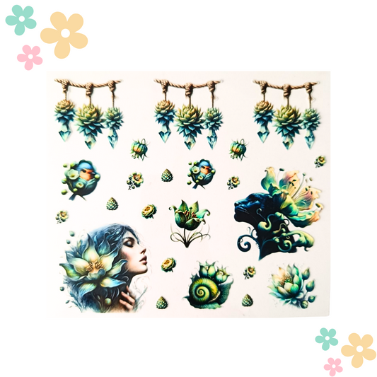 Femme Floral & Panthère