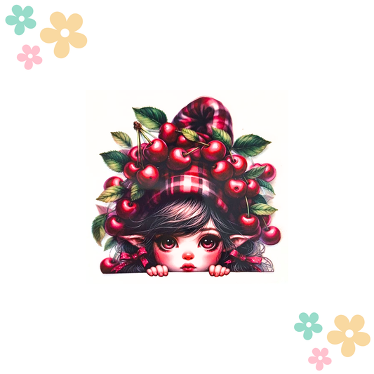 Fille Bonnet aux Cerises