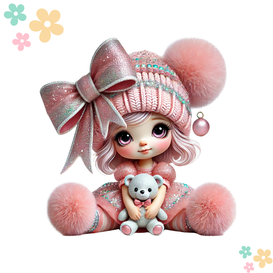 Fille Rose Pompon #2