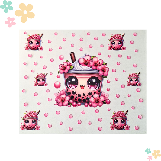 Bubble Tea Rose et Sakura