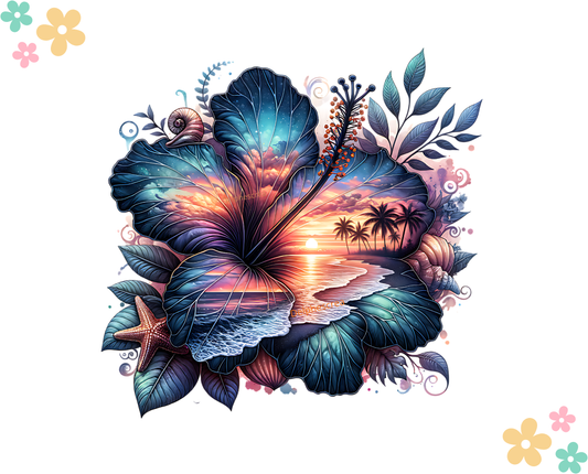 Hibiscus et Plage