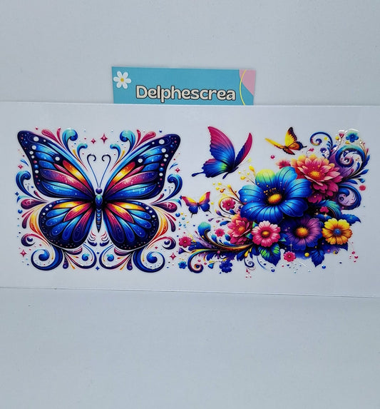 Papillon fleuri