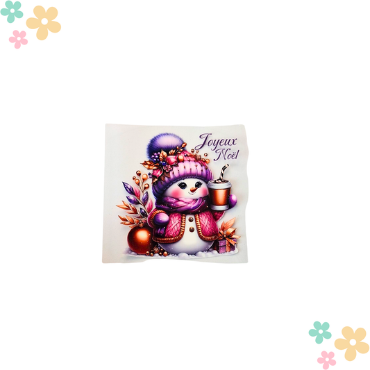 Joyeux Noel Bonhomme de neige café