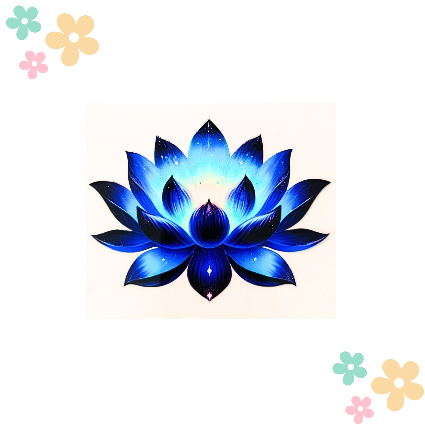 Lotus Bleu Coeur de Lumière