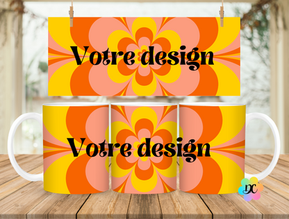 Mug personnalisable modèle, idéal pour une touche unique à chaque tasse.