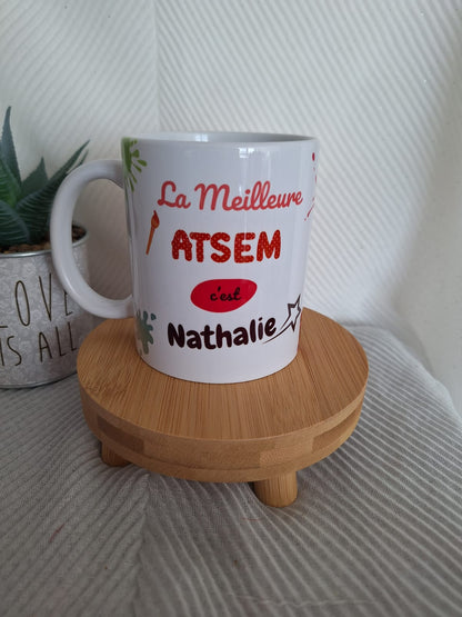 Mug personnalisé avec texte, un cadeau original et créatif.