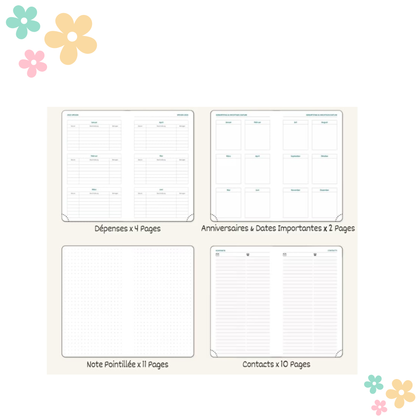 Agenda calendaire personnalisable – Format 17 cm