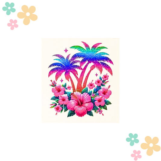 Palmier & Hibiscus