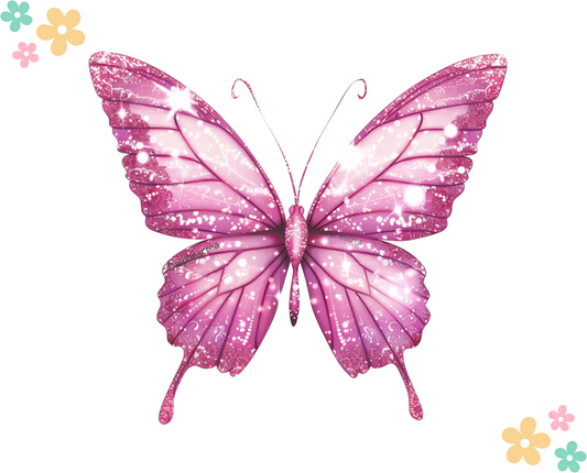 Papillon Pailleté - Octobre Rose