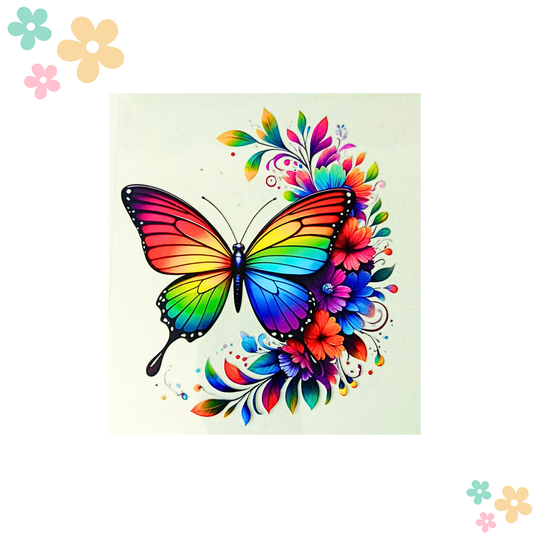 Papillon multicolore