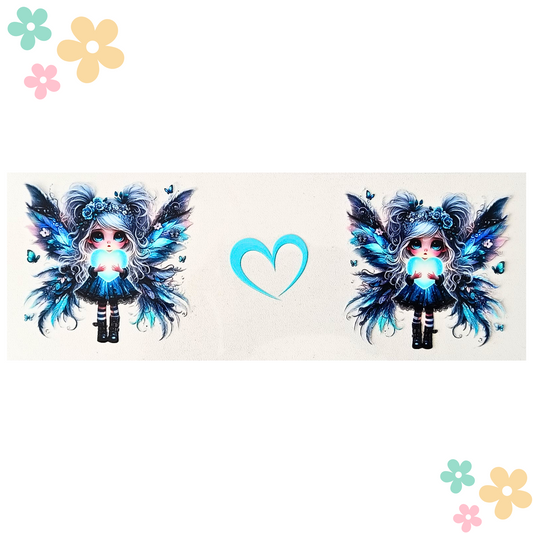 Petite fée coeur bleu