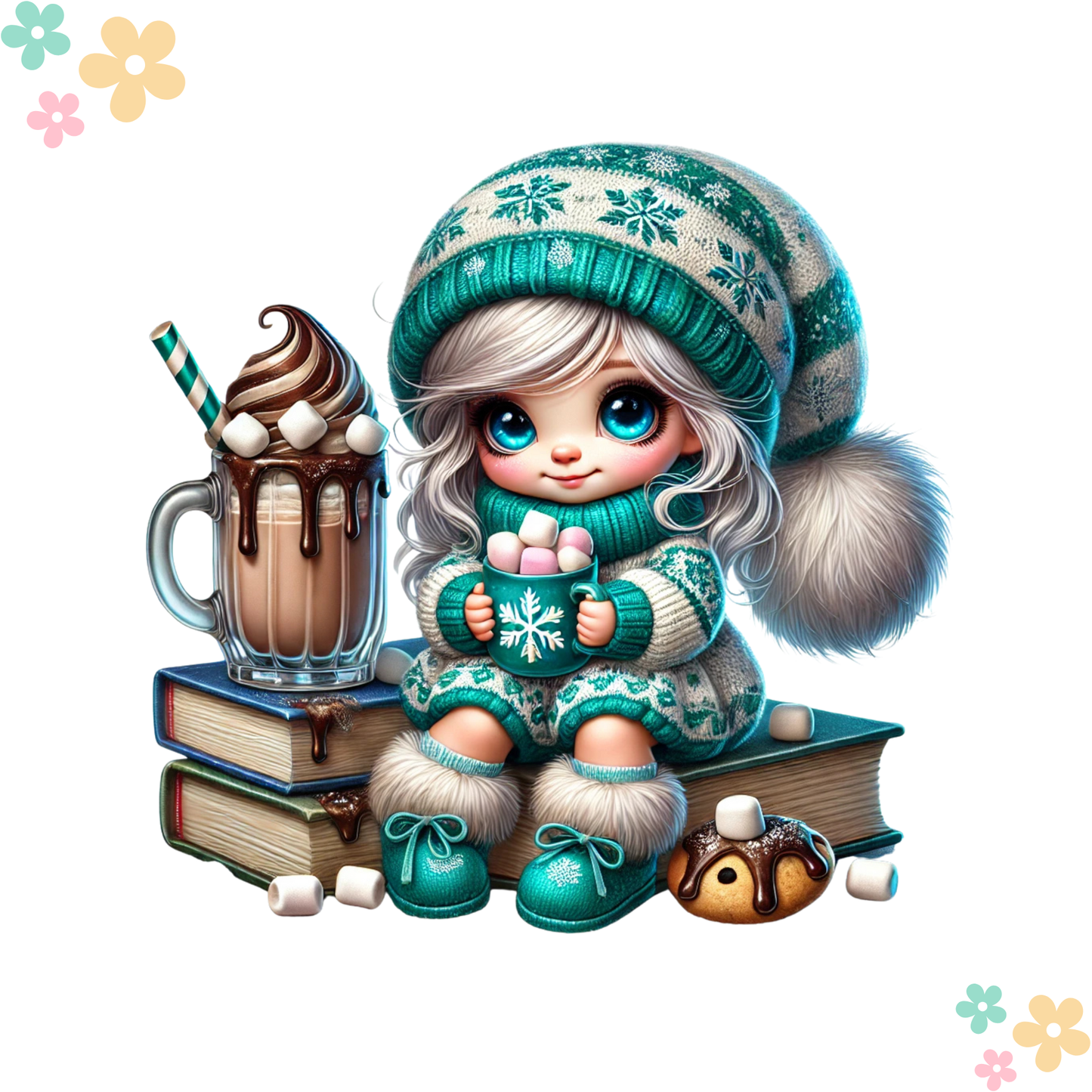 Petite fille Bleu Chamallow