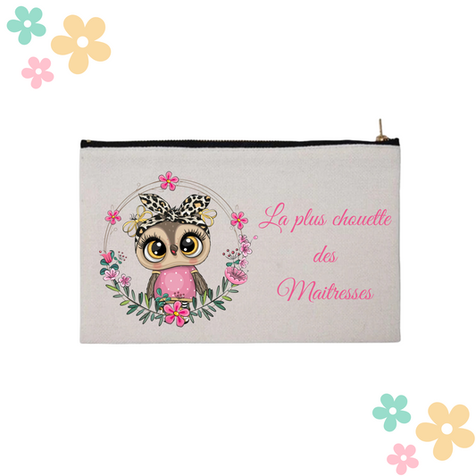 Trousse en lin Personnalisable