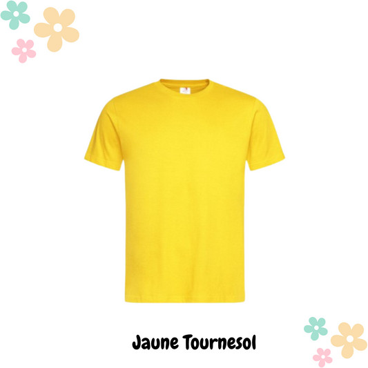 T-shirt unisexe personnalisé en coton – Transfert DTF