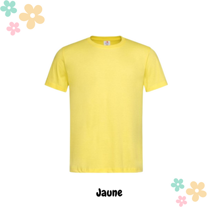 T-shirt unisexe personnalisé en coton – Transfert DTF