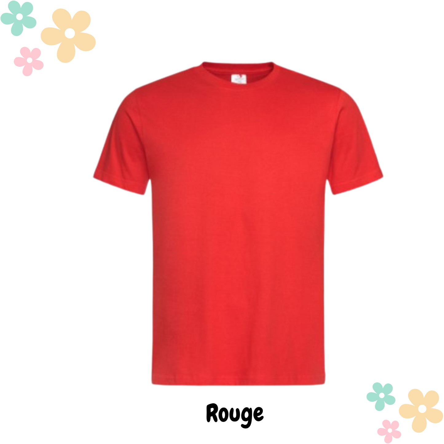 T-shirt unisexe personnalisé en coton – Transfert DTF