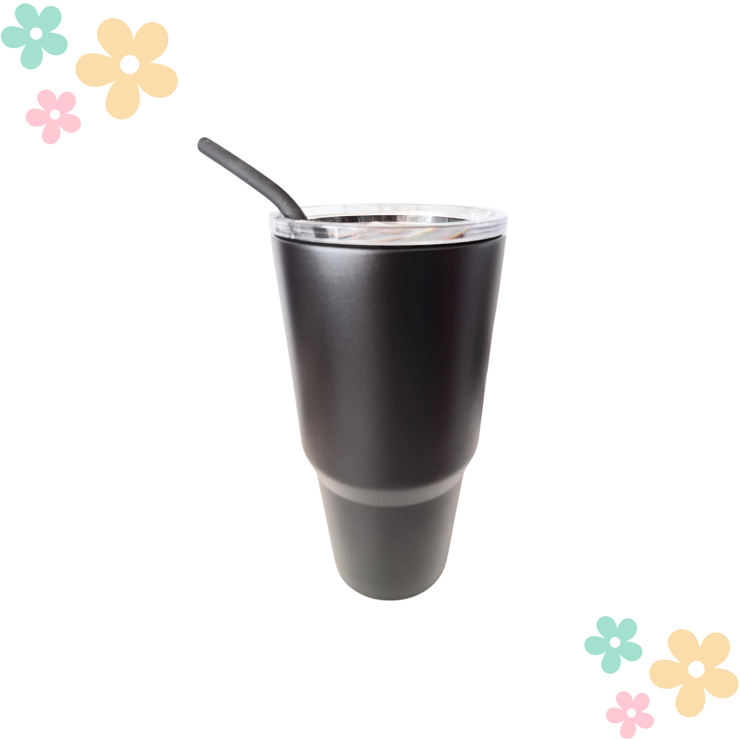 Tumbler Américain Personnalisable - Isotherme 887ml avec Paille Colorée