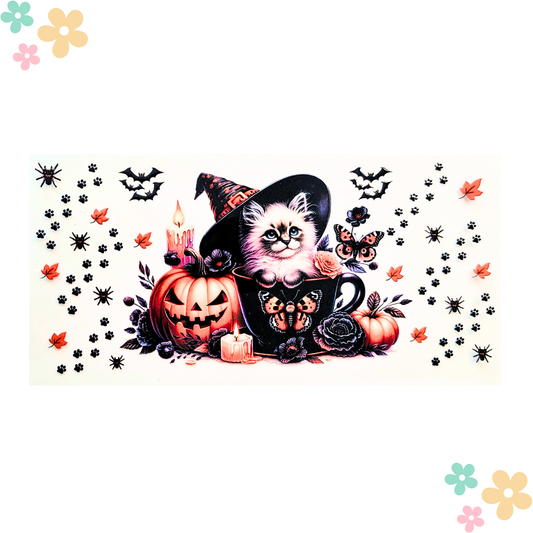 Wrap Chaton Tasse Halloween