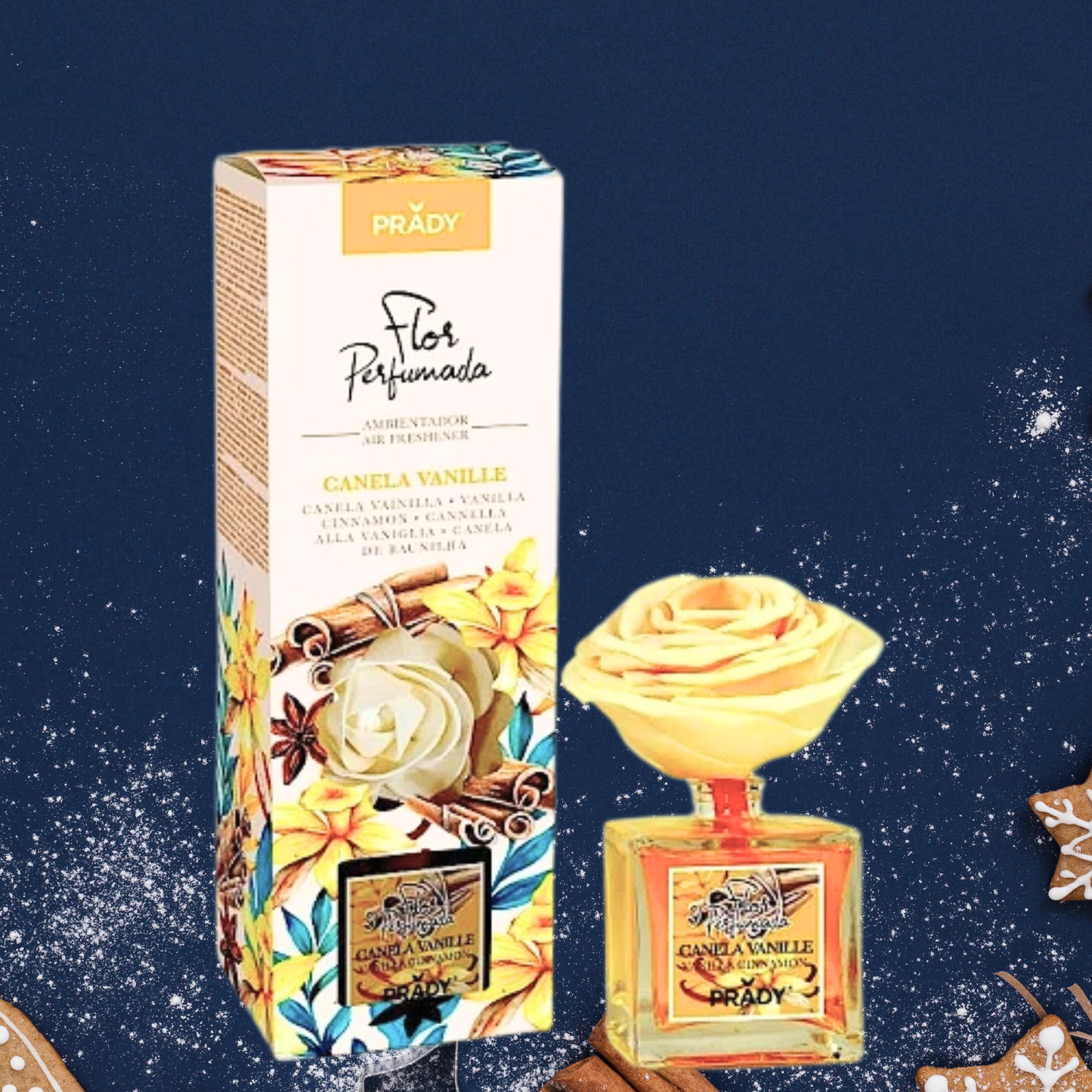 Fleur Mikado Parfumée PRADY - Vanille Cannelle