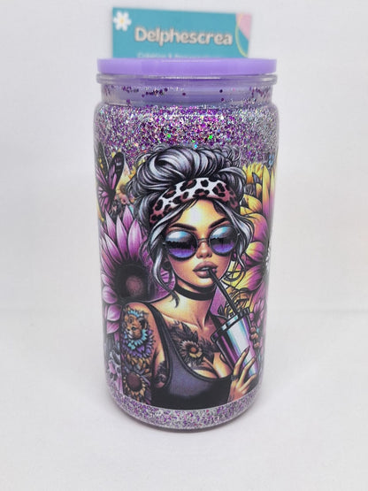 Tumbler à paillettes fixes – Brille sans bouger !