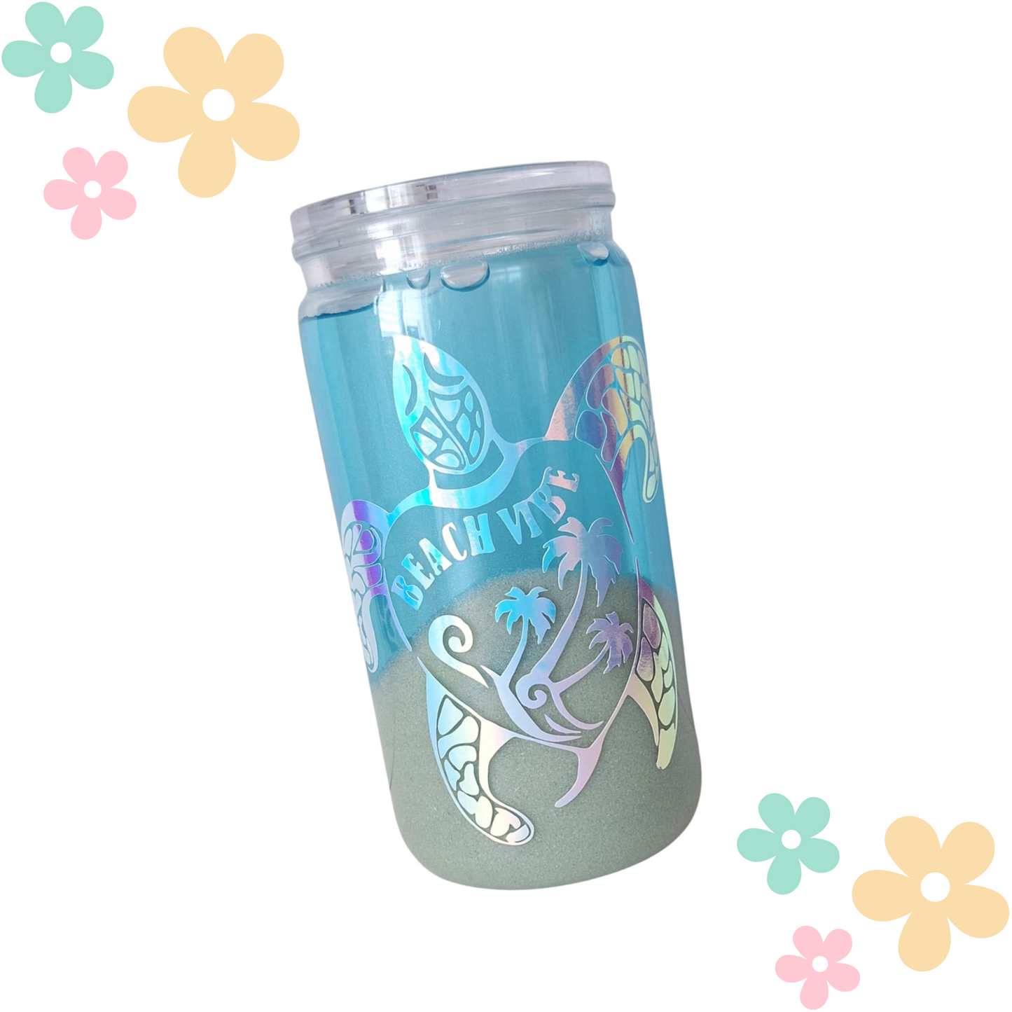 Tumbler Can Effet Plage – Évasion garantie à chaque gorgée !